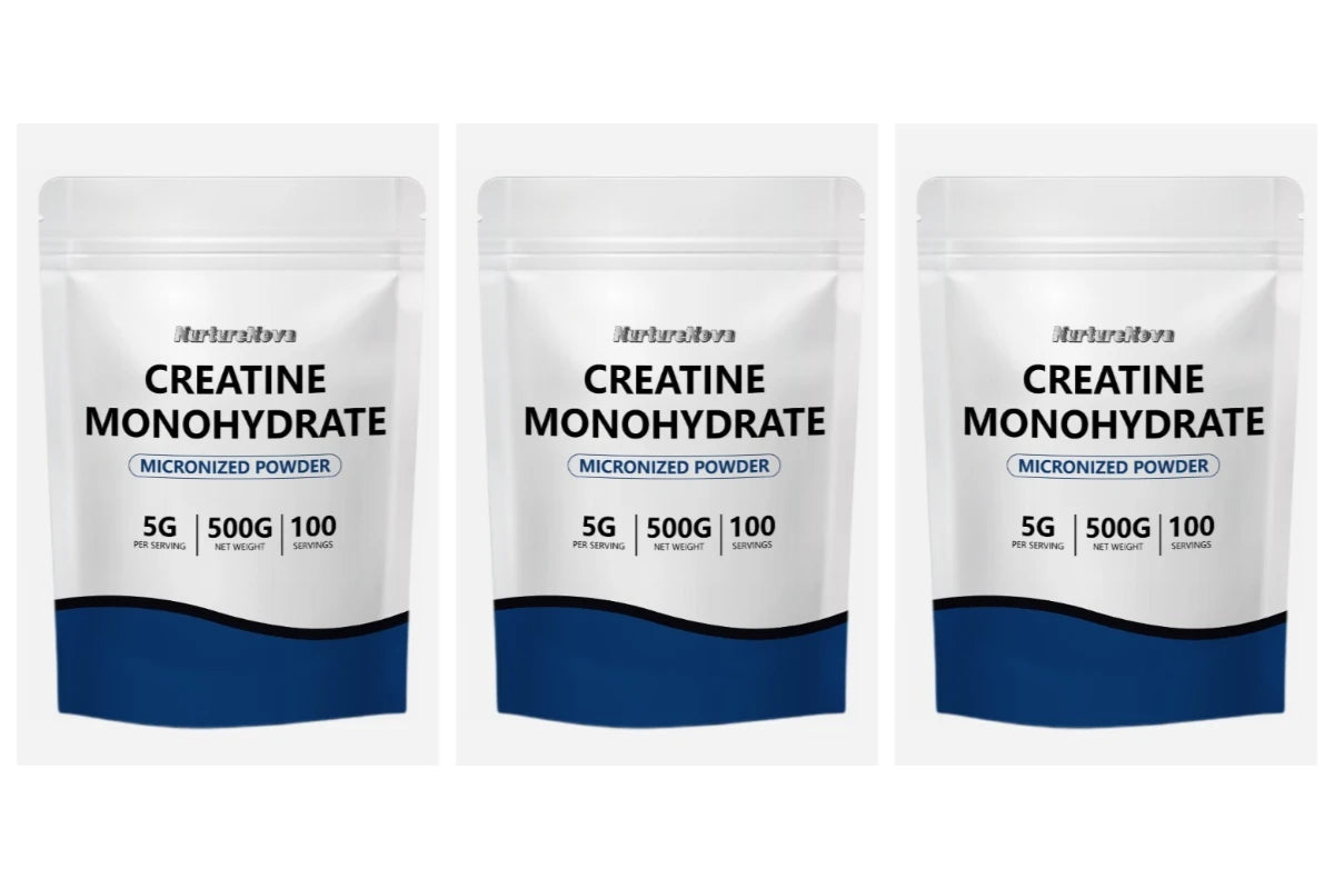 Micronized Creatine Monohydrate Powder 500g, 100 Servings, 5g Scoop, Sports Nutrition Supplement for Men & Women