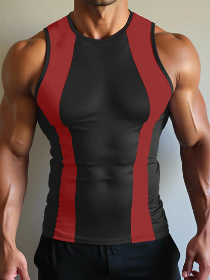 Outdoor sports round neck basketbal jerseys Breathable running vests Summer men's t-shirts and tank tops quick-dry mesh tops man