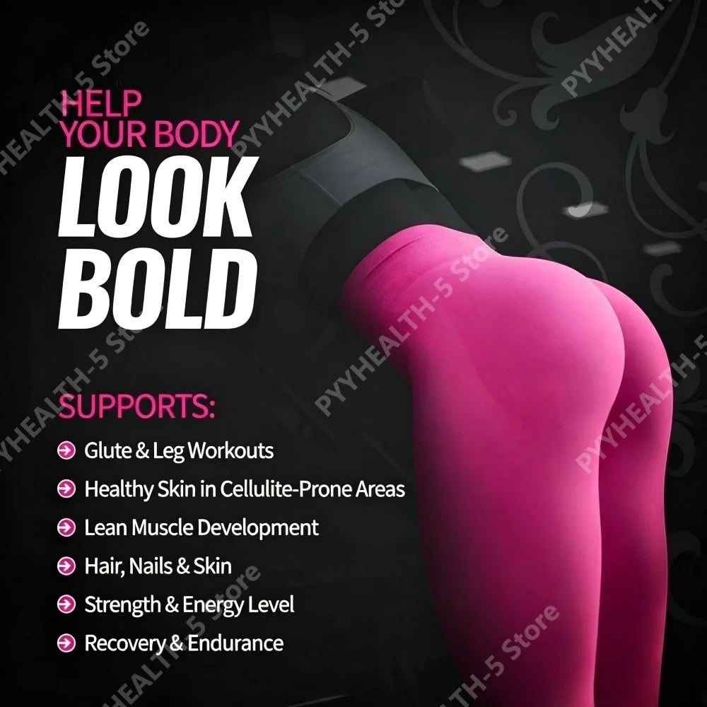 Creatine Monohydrate Powder for Women with Collagen Peptides BCAA L-Glutamine Unflavored Daily Fitness Support 30 Servings
