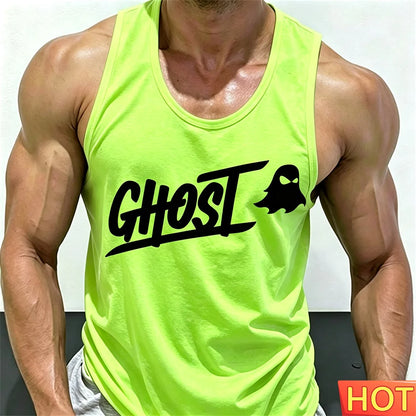 Men's Fitness Drink T-shirt Running fitness T-shirt tops Summer men's fitness vest Gym Quick Drying men's t-shirts and tank tops