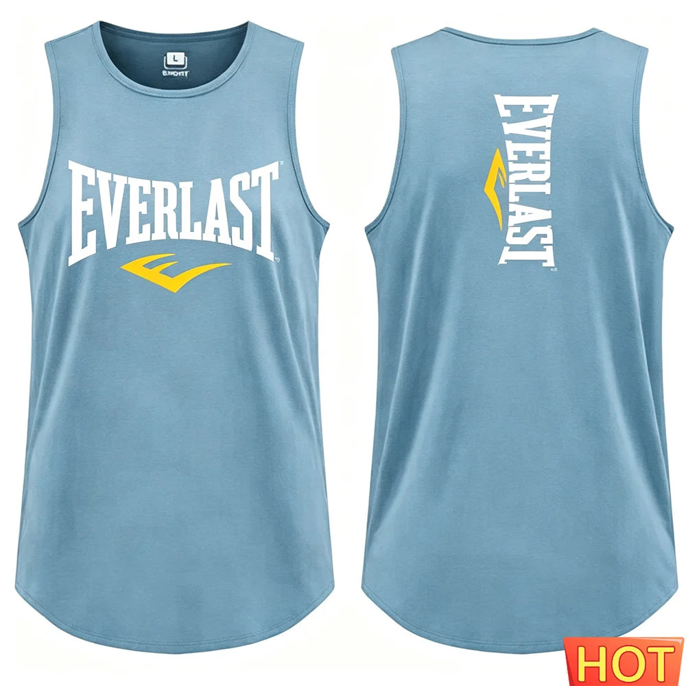 Summer Gym men's t-shirts and tank tops Breathable New Boxing Men's Tank Top Men sportswear Quick Drying boxing training T-shirt