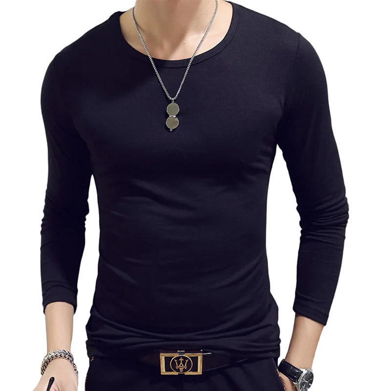 Tennis T Shirts Men Long Sleeve T-Shirt Sportswear Fitness T Shirts for Men Slim Fit T Shirts Designer Solid Tees Tops