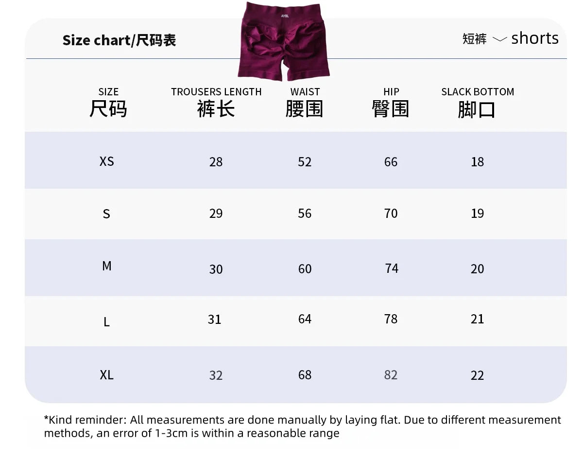 Fashion Shorts Low Waist Seamless Yoga Shorts Scrunch Bum Gym Shorts Women Workout Biker Stretch Fitness Shorts