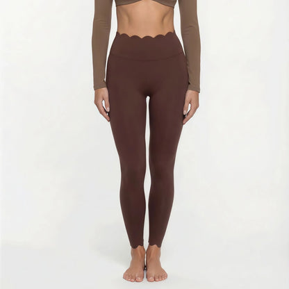 Women's Fake Two-Piece Sports Long Sleeve Halter Neck Pilates Yoga Shirt Slim Fit Fitness Sports Top Leggings Workout Tights
