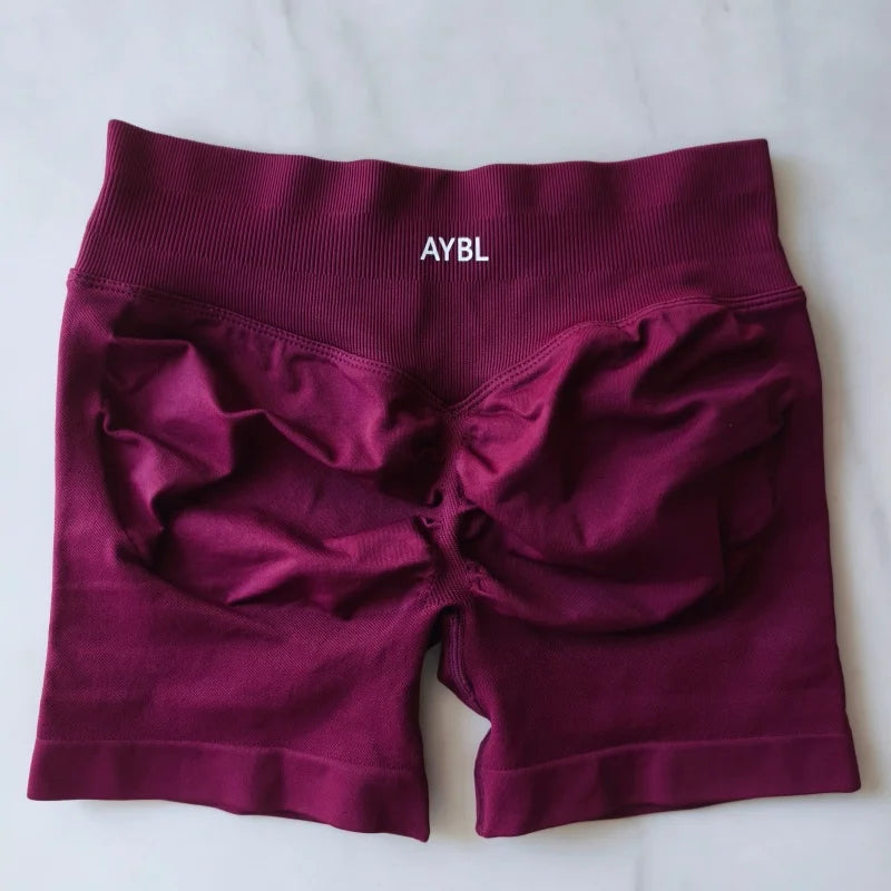 Fashion Shorts Low Waist Seamless Yoga Shorts Scrunch Bum Gym Shorts Women Workout Biker Stretch Fitness Shorts