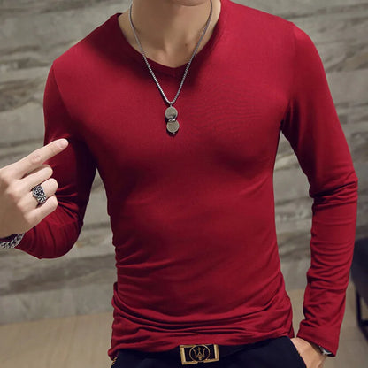 Tennis T Shirts Men Long Sleeve T-Shirt Sportswear Fitness T Shirts for Men Slim Fit T Shirts Designer Solid Tees Tops
