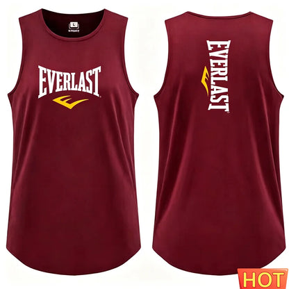 Summer Gym men's t-shirts and tank tops Breathable New Boxing Men's Tank Top Men sportswear Quick Drying boxing training T-shirt