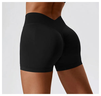 Seamless Yoga Shorts Women's High Waist Fitness Sports Shorts Running Cycling Shorts Female Breathable Workout Sports Shorts