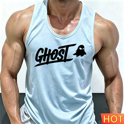 Men's Fitness Drink T-shirt Running fitness T-shirt tops Summer men's fitness vest Gym Quick Drying men's t-shirts and tank tops