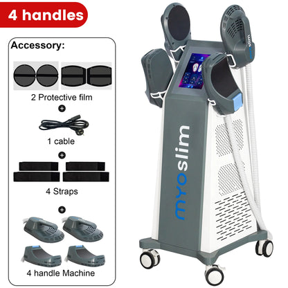 Myoslim RF High Intensity Vibration Pulse Electromagnetic Body Shaping Professional Muscle Growth And Fat Burning  Machine