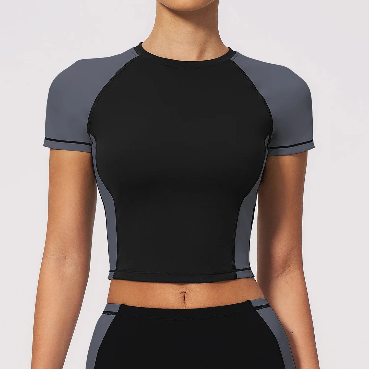 Summer Women's Breathable Yoga Shirts Fitness Sports T-Shirts Short Sleeve Gym Workout Top Female Yoga Shirts Running Sport Top