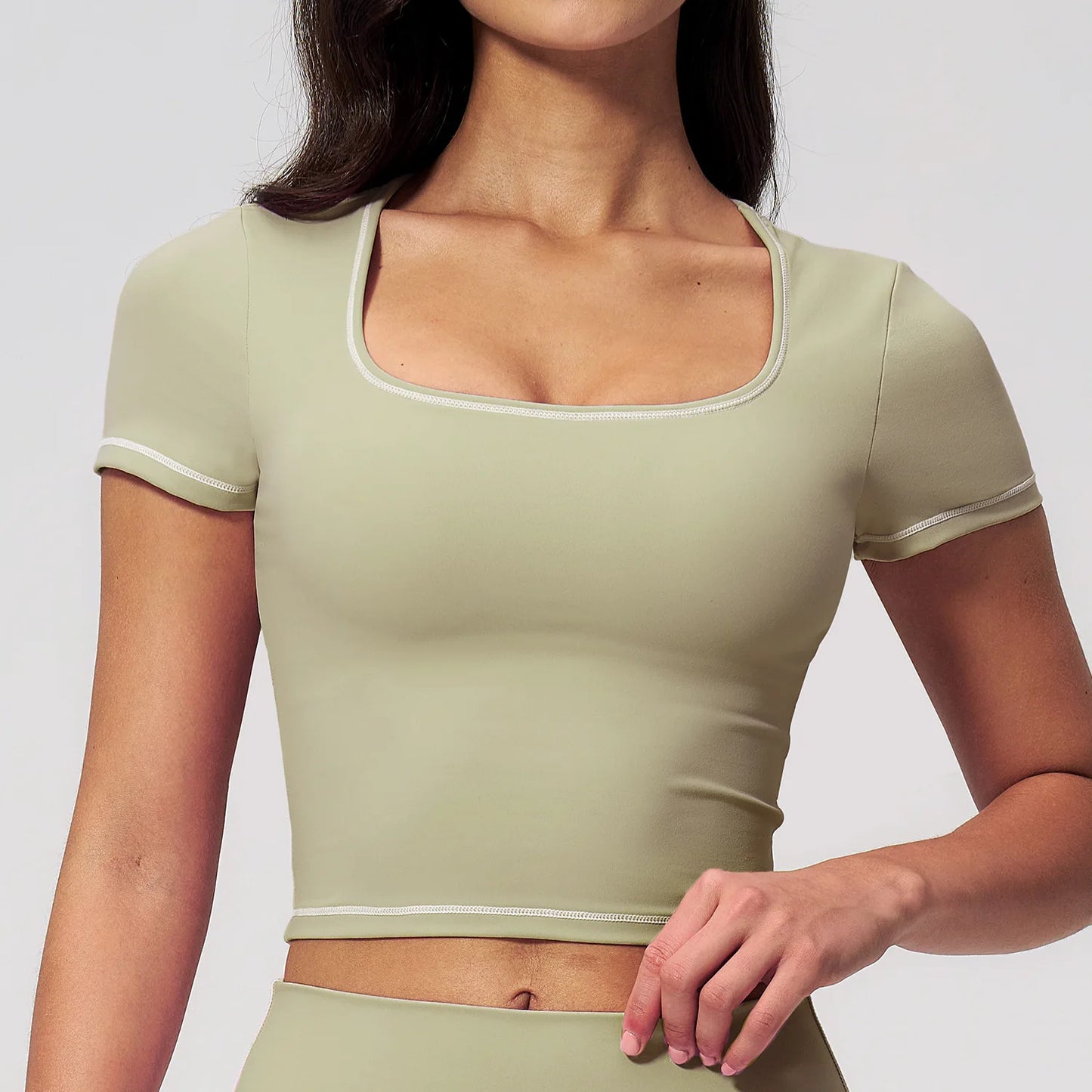 Women Clothes Yoga Top Sport T Shirts Fitness Clothes Workout Short Sleeve Yoga Shirt Gym Top Running Active Wear Sport Crop Top