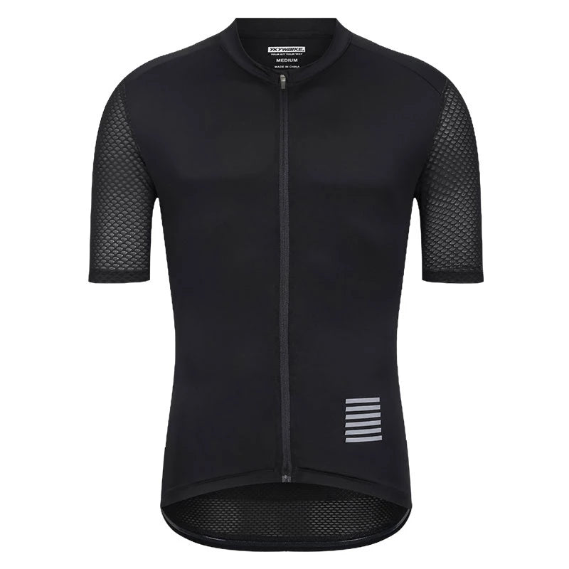 YKYWBIKE  Summer Men’s Pro Cycling Jersey Breathable Mtb Shorts Sleeve Bicycle Clothing Pockets Mountain Cycling Road Bike