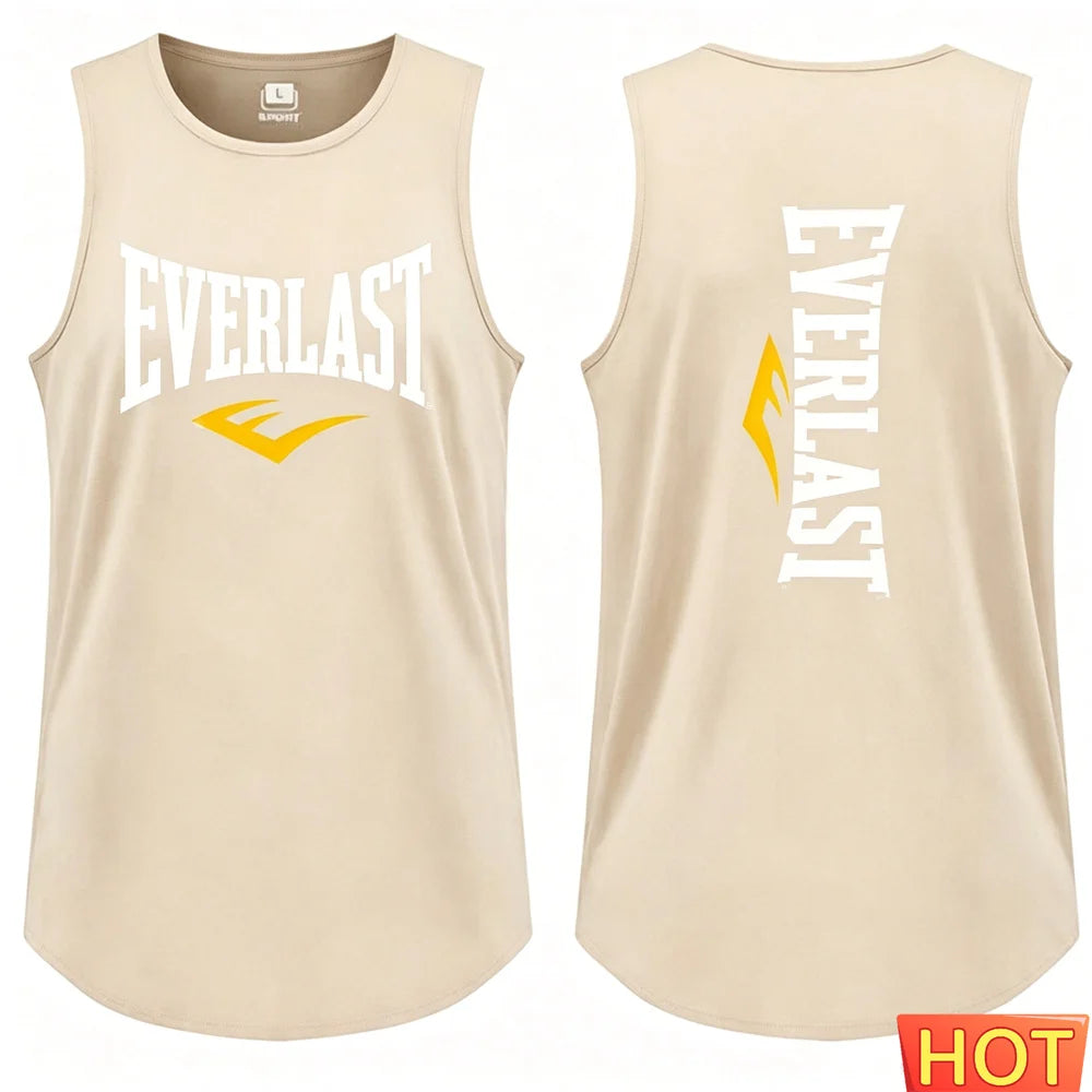 Summer Gym men's t-shirts and tank tops Breathable New Boxing Men's Tank Top Men sportswear Quick Drying boxing training T-shirt