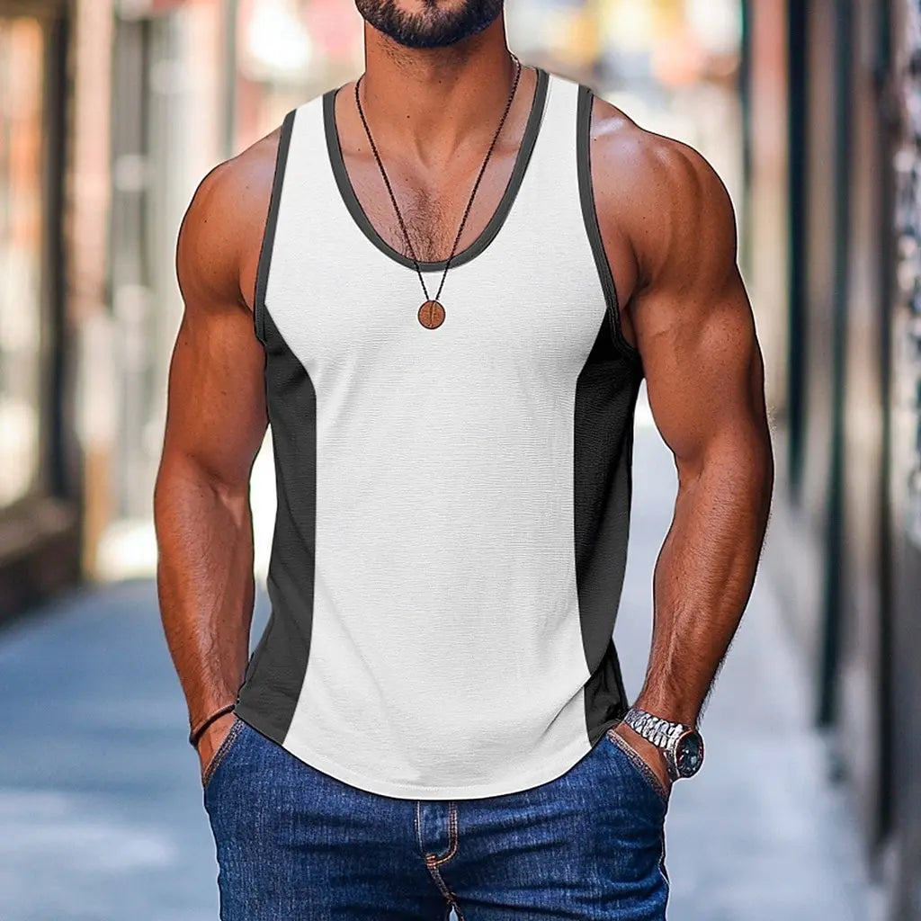 Outdoor sports round neck basketbal jerseys Breathable running vests Summer men's t-shirts and tank tops quick-dry mesh tops man