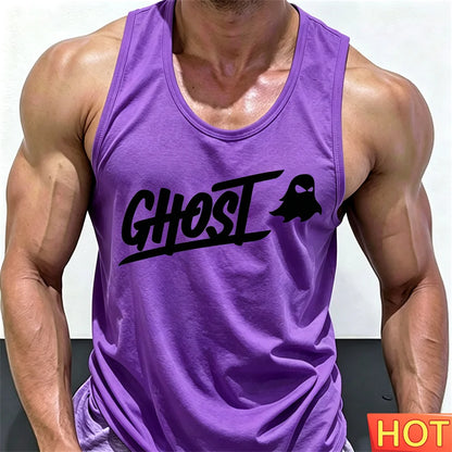 Men's Fitness Drink T-shirt Running fitness T-shirt tops Summer men's fitness vest Gym Quick Drying men's t-shirts and tank tops