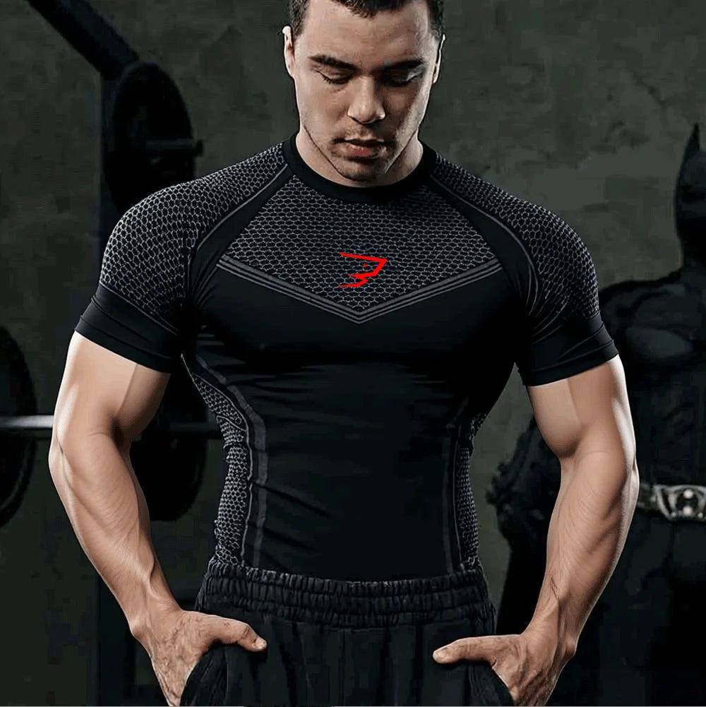 2026 New Running T-shirts Men Compression Long Sleeve Sports Shirts Trainning & Exercise Gym Fitness Quick Drying Sportswear