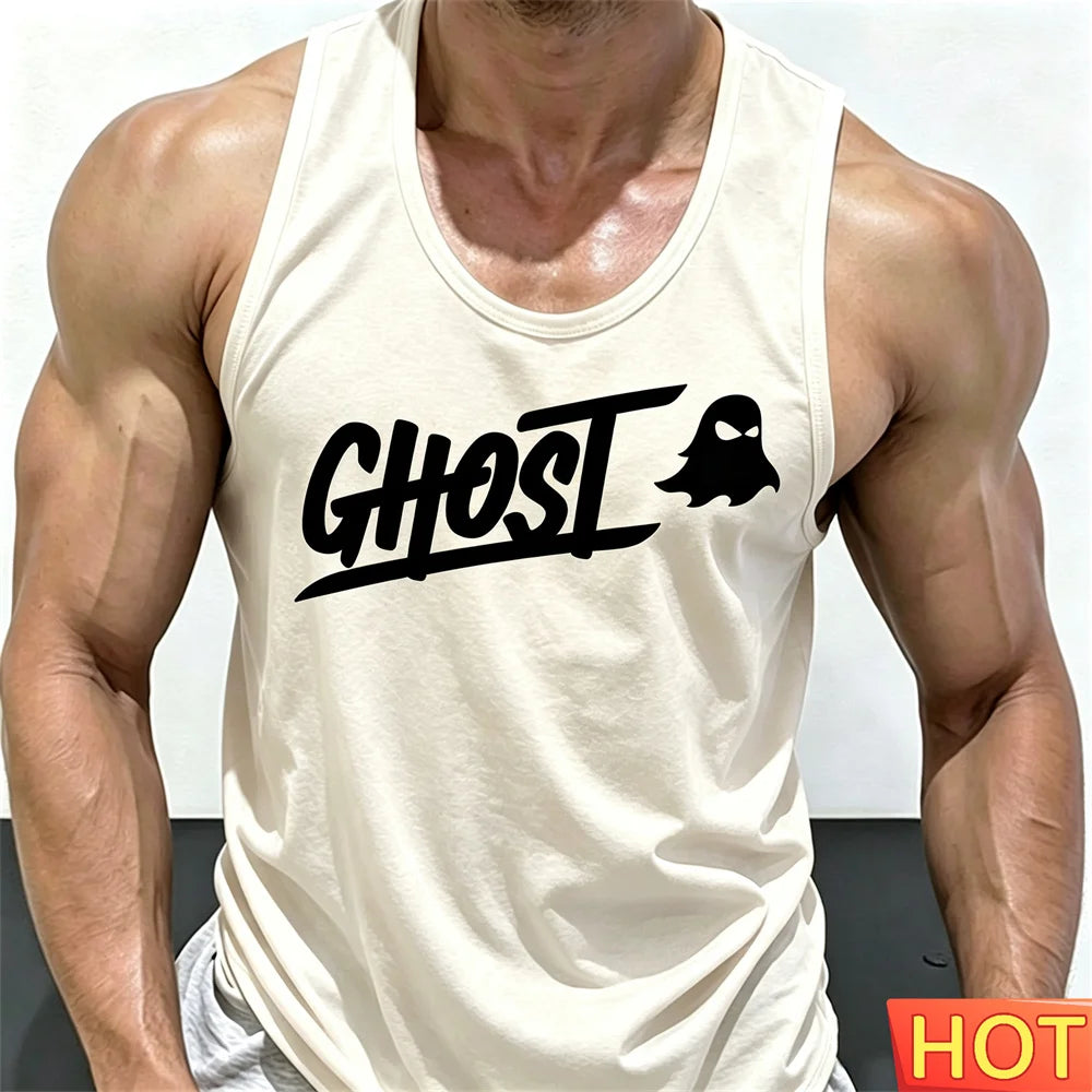 Men's Fitness Drink T-shirt Running fitness T-shirt tops Summer men's fitness vest Gym Quick Drying men's t-shirts and tank tops