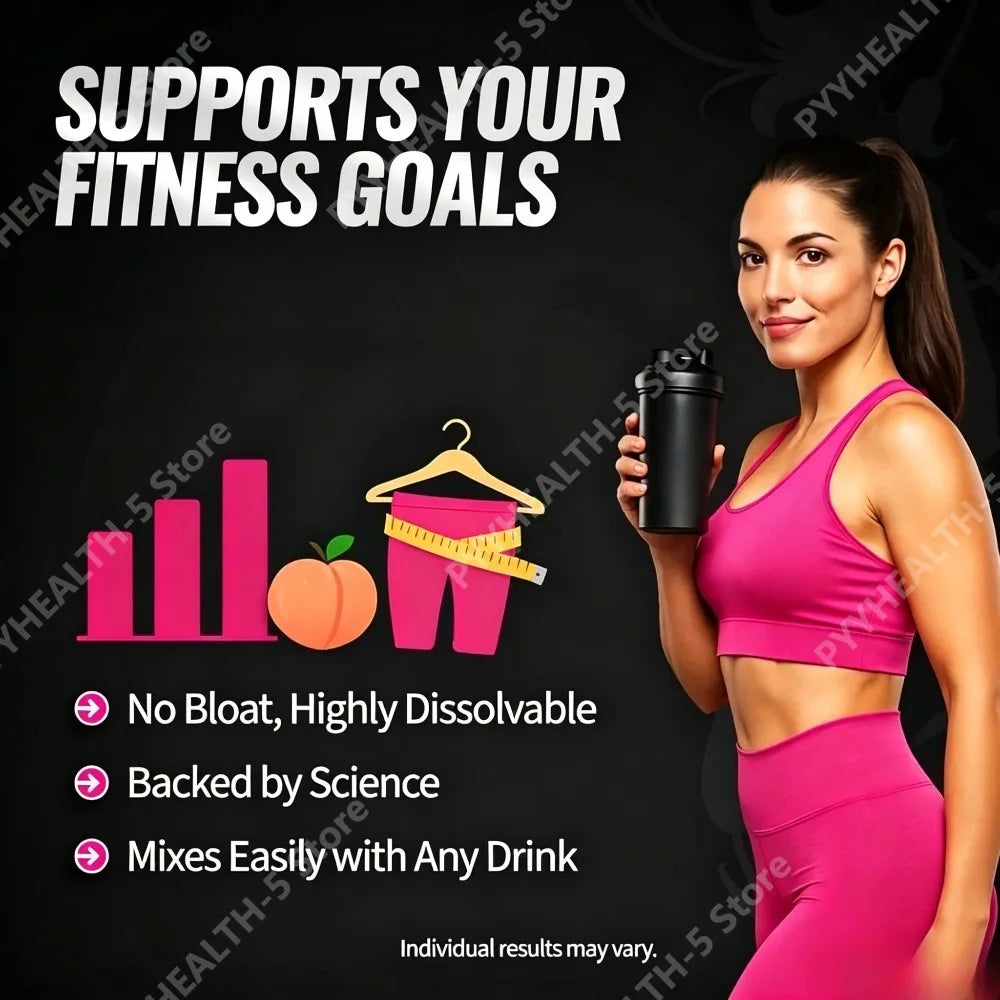 Creatine Monohydrate Powder for Women with Collagen Peptides BCAA L-Glutamine Unflavored Daily Fitness Support 30 Servings