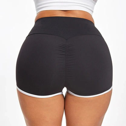 S-5XL Women Summer Sports Casual Slim Fit High Waisted Shorts Elastic Short Pants Ladies Fashion Running Yoga Shorts