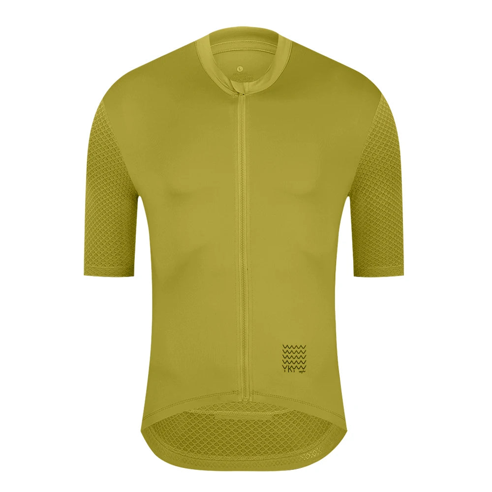 YKYWBIKE  Summer Men’s Pro Cycling Jersey Breathable Mtb Shorts Sleeve Bicycle Clothing Pockets Mountain Cycling Road Bike