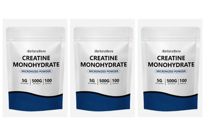 Micronized Creatine Monohydrate Powder 500g, 100 Servings, 5g Scoop, Sports Nutrition Supplement for Men & Women