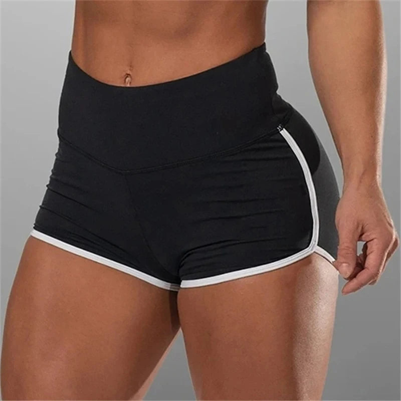 S-5XL Women Summer Sports Casual Slim Fit High Waisted Shorts Elastic Short Pants Ladies Fashion Running Yoga Shorts