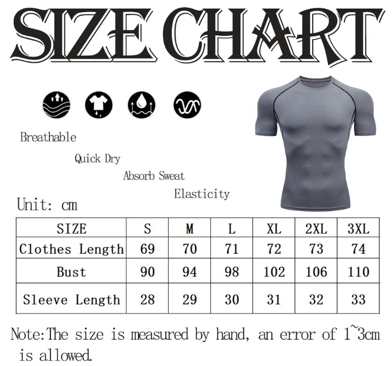 Men's Flight Print Quick Dry Compression Elastic T-Shirt Gym Running Training Slim Fit Athletic Sportswear Workout Top for Gyms