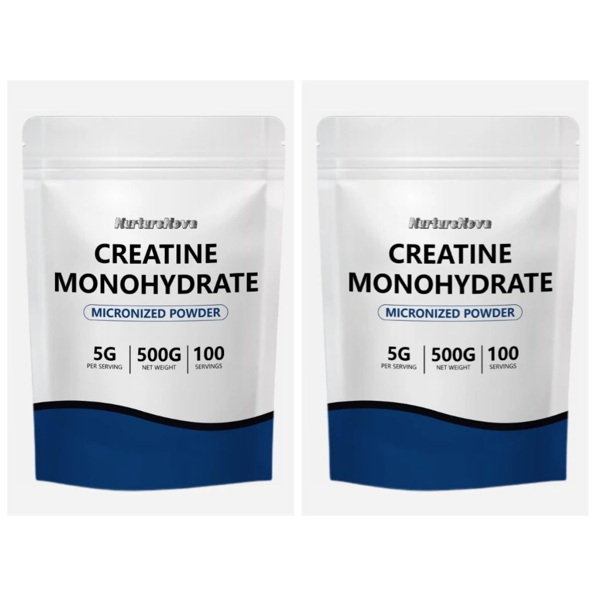 Micronized Creatine Monohydrate Powder 500g, 100 Servings, 5g Scoop, Sports Nutrition Supplement for Men & Women