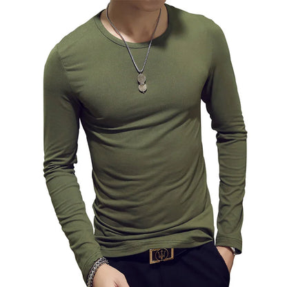 Tennis T Shirts Men Long Sleeve T-Shirt Sportswear Fitness T Shirts for Men Slim Fit T Shirts Designer Solid Tees Tops