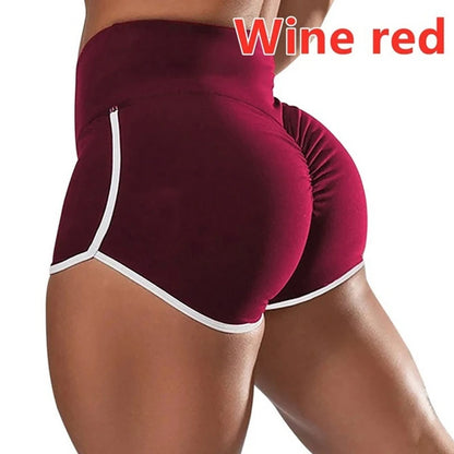 S-5XL Women Summer Sports Casual Slim Fit High Waisted Shorts Elastic Short Pants Ladies Fashion Running Yoga Shorts
