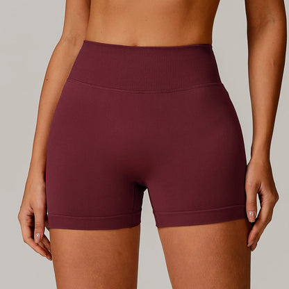 Seamless Yoga Shorts Women's High Waist Fitness Sports Shorts Running Cycling Shorts Female Breathable Workout Sports Shorts
